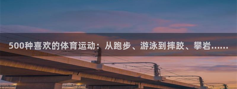 意昂2体育：500种喜欢的体育运动：从跑步、游泳到摔跤、攀岩……