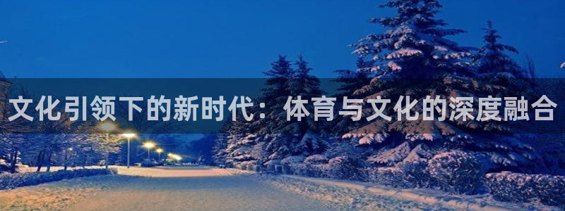 意昂2平台登录：文化引领下的新时代：体育与文化的深度融合